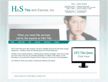 Tablet Screenshot of hstitleandescrow.com